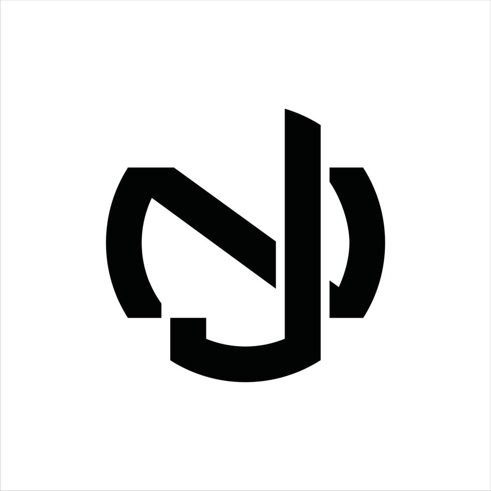 jn logo monogram ontwerp sjabloon vector