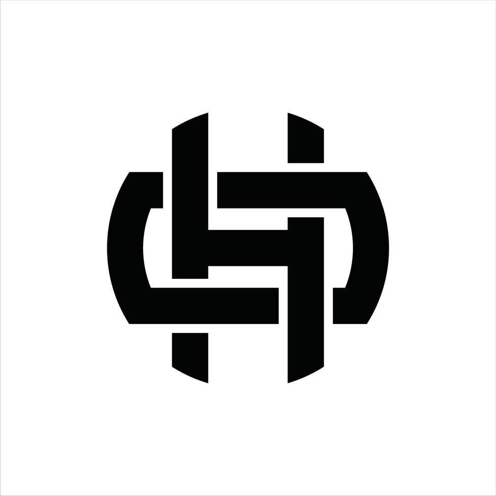 ho logo monogram ontwerp sjabloon vector
