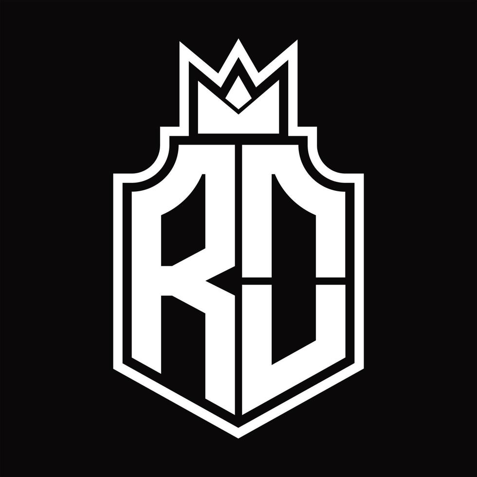 ro logo monogram ontwerp sjabloon vector