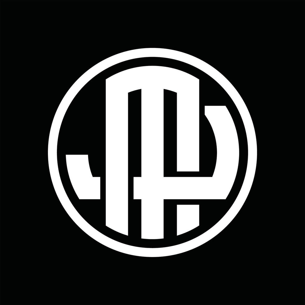 mj logo monogram ontwerp sjabloon vector