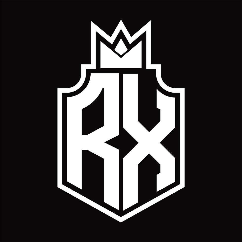 rx logo monogram ontwerp sjabloon vector