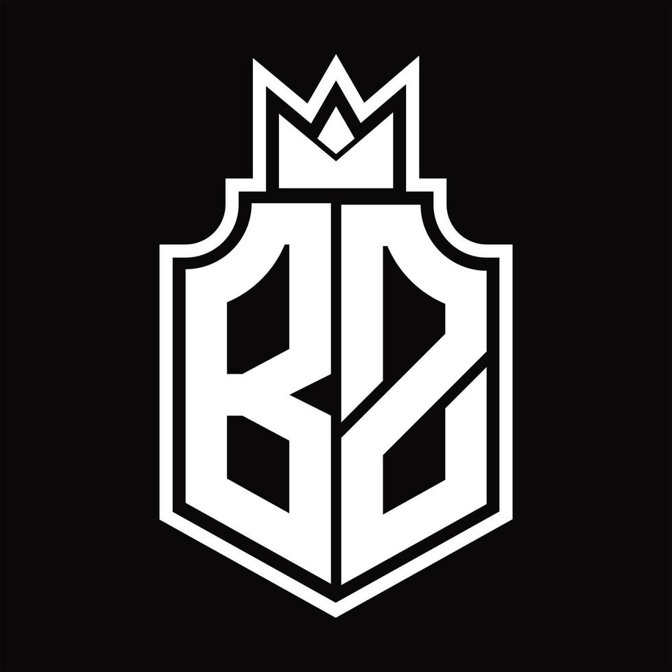 bz logo monogram ontwerp sjabloon vector