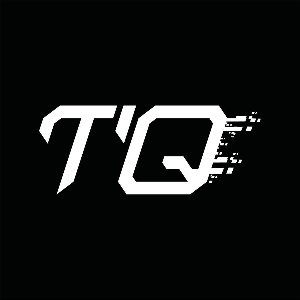 tq logo monogram abstract snelheid technologie ontwerp sjabloon vector