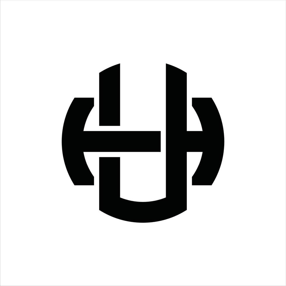 uh logo monogram ontwerp sjabloon vector