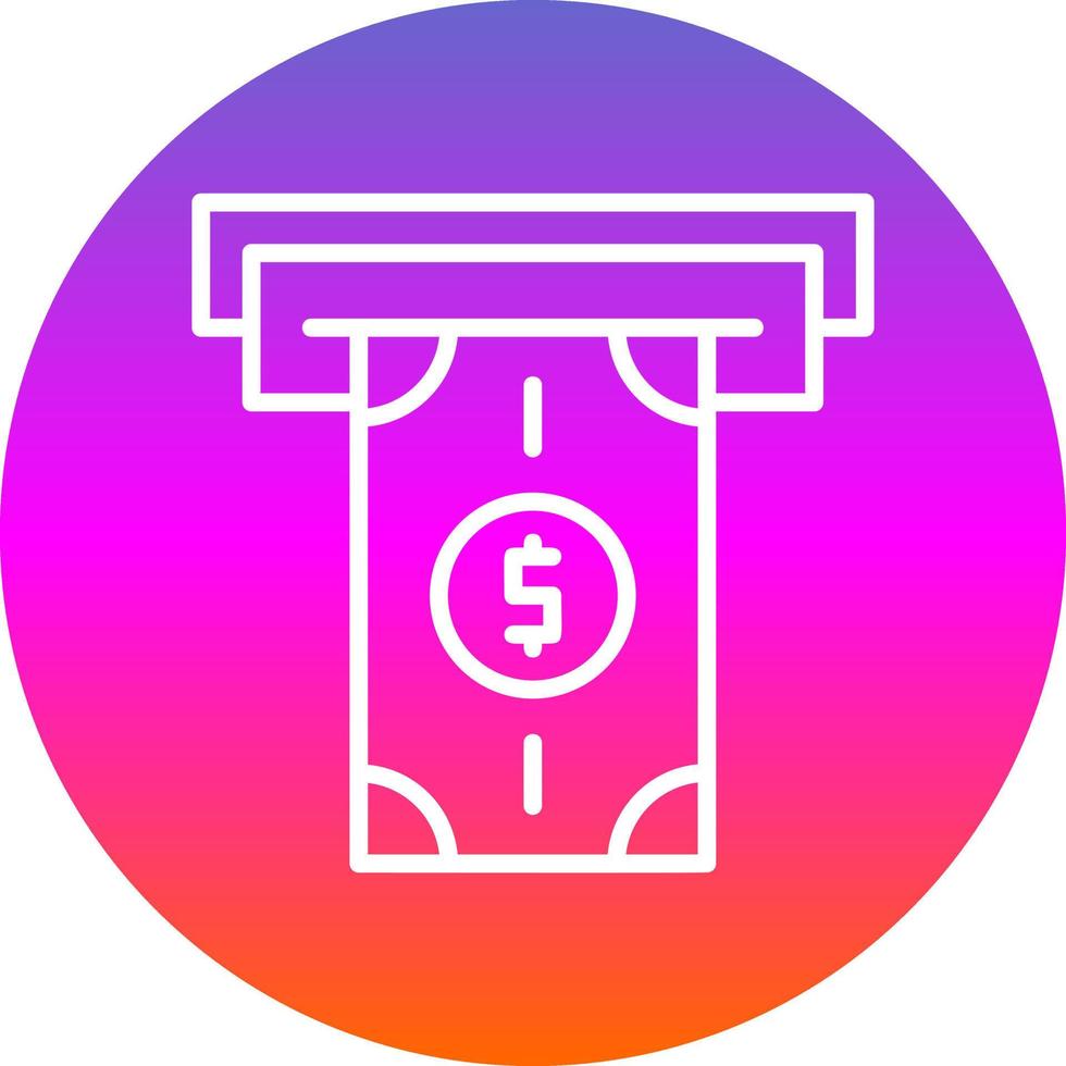 geld opname vector icoon ontwerp