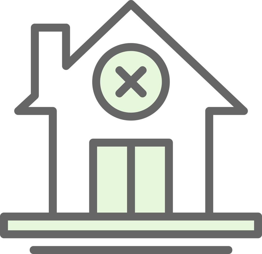 Nee huis vector icoon ontwerp
