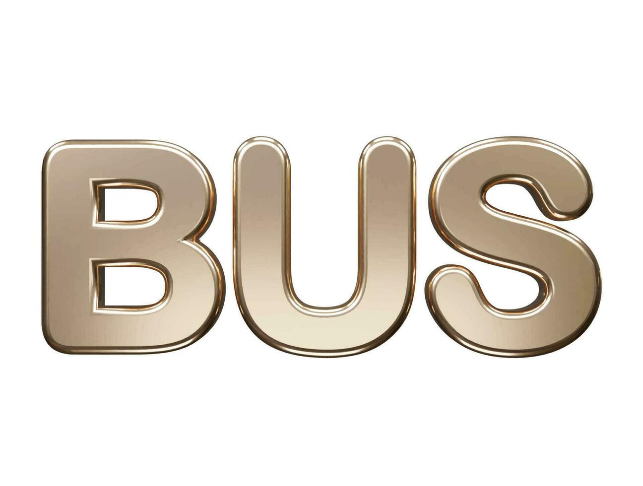 bus tekst effect vector