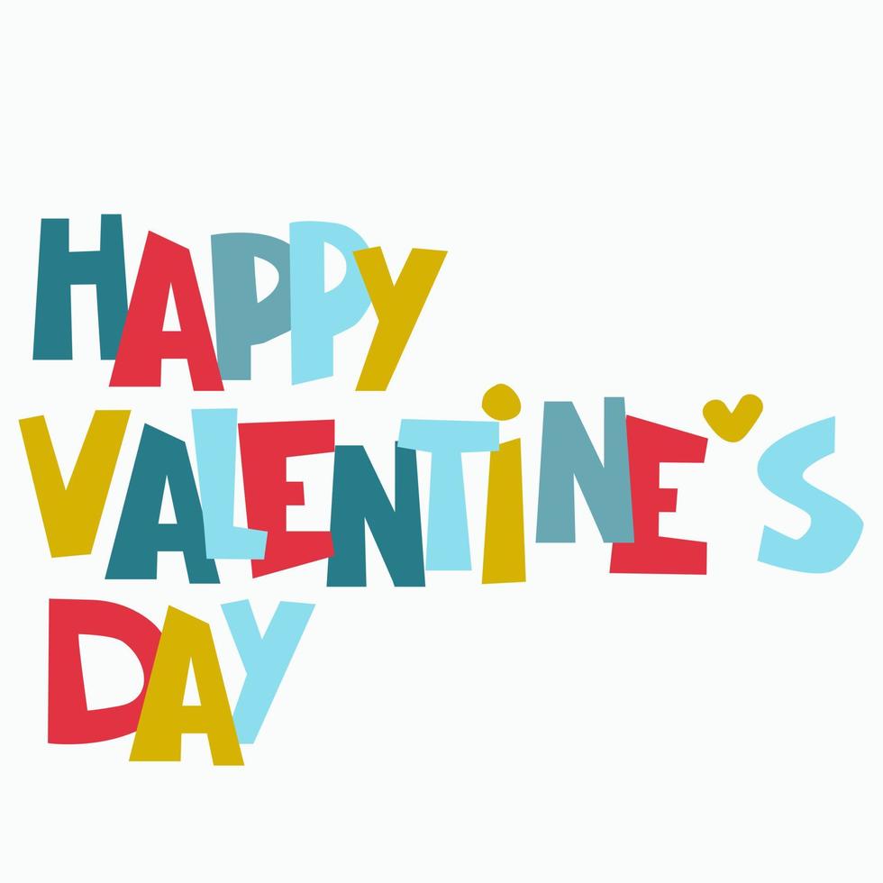 gelukkig valentijnsdag dag groet kaarten ontwerpen met hand- getrokken harten, bloemen en belettering vector