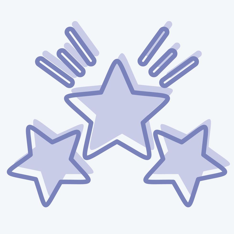 icoon prijs ster 2. verwant naar sterren symbool. twee toon stijl. gemakkelijk ontwerp bewerkbaar. gemakkelijk illustratie. gemakkelijk vector pictogrammen