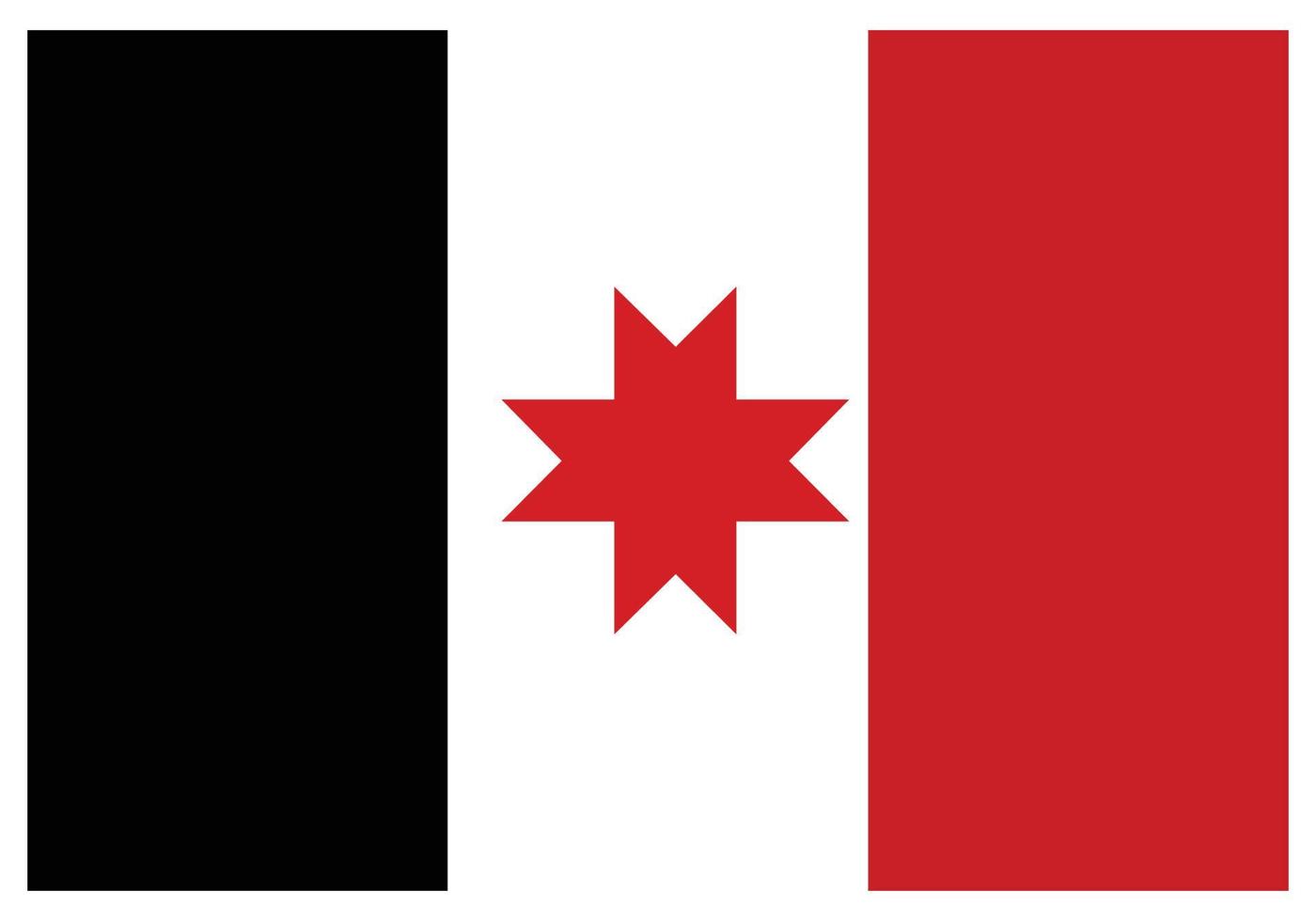 nationaal vlag van Oedmoertië - vlak kleur icoon. vector