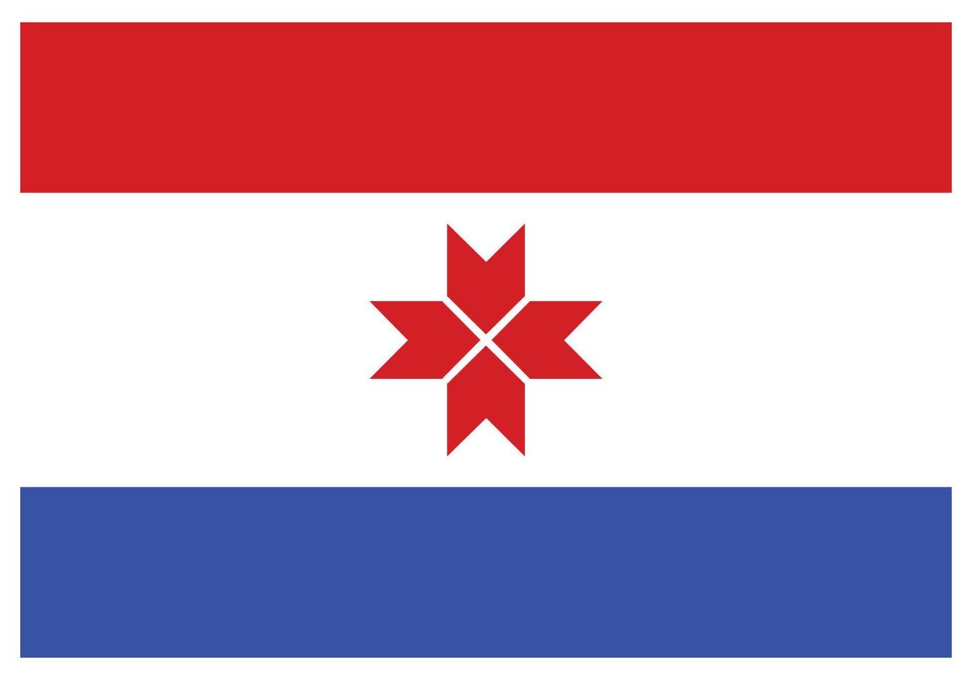 nationaal vlag van Mordovië - vlak kleur icoon. vector