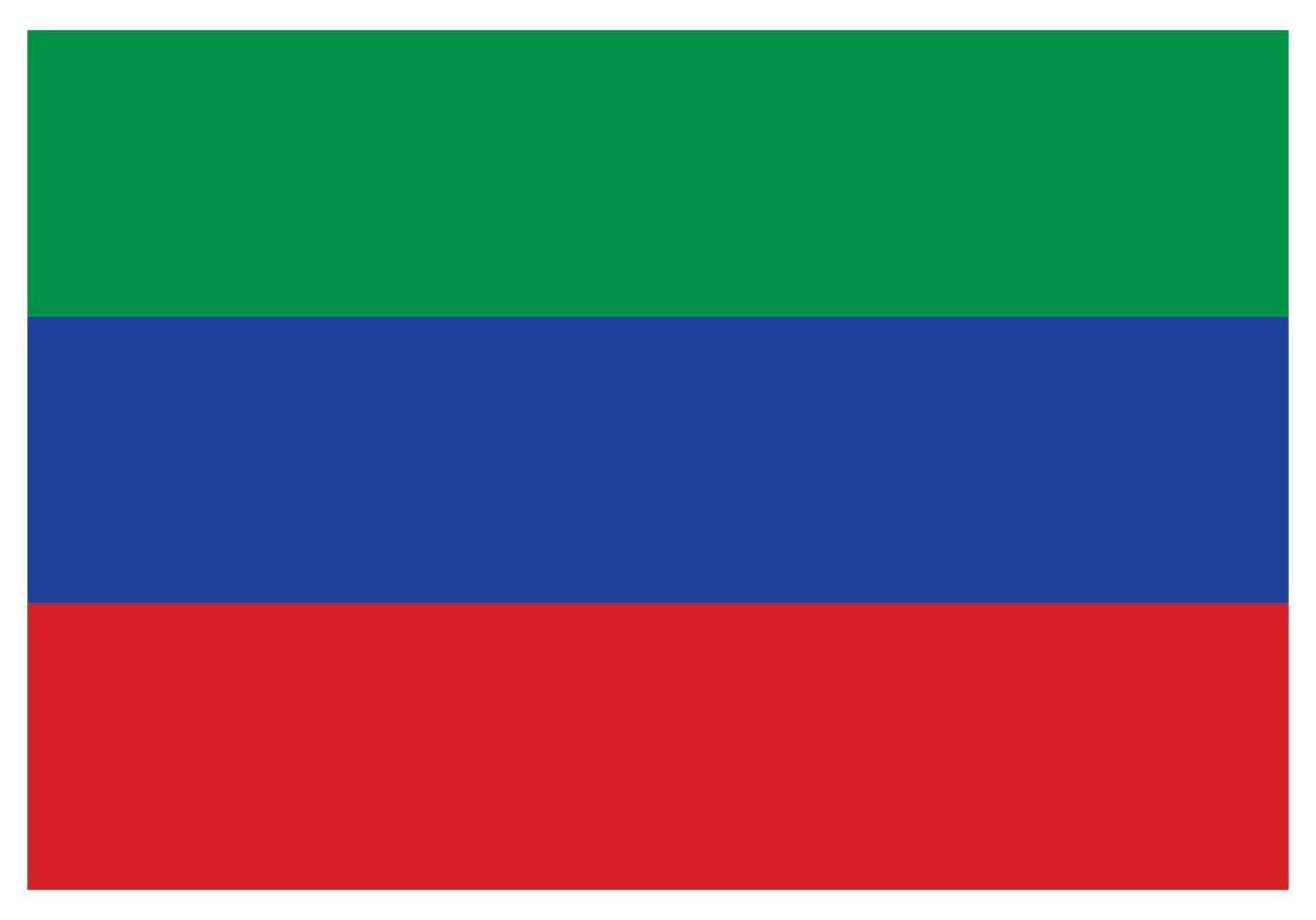 nationaal vlag van dagestan - vlak kleur icoon. vector