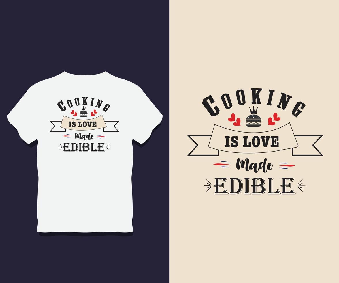 voedsel typografie t-shirt ontwerp met vector