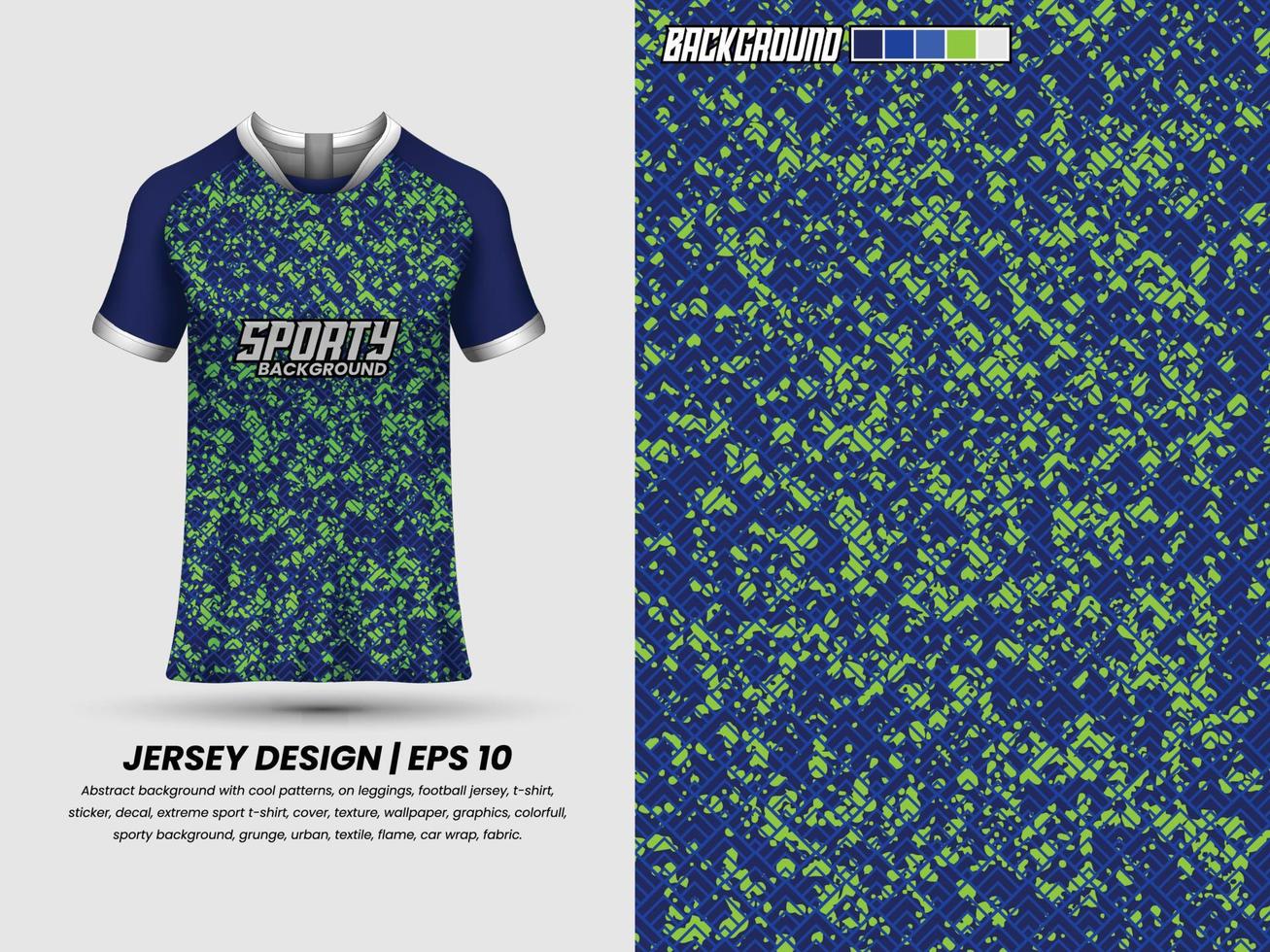 voetbal Jersey ontwerp voor sublimatie, sport t overhemd ontwerp, sjabloon Jersey vector