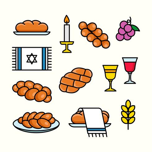 challah icon vector collectie