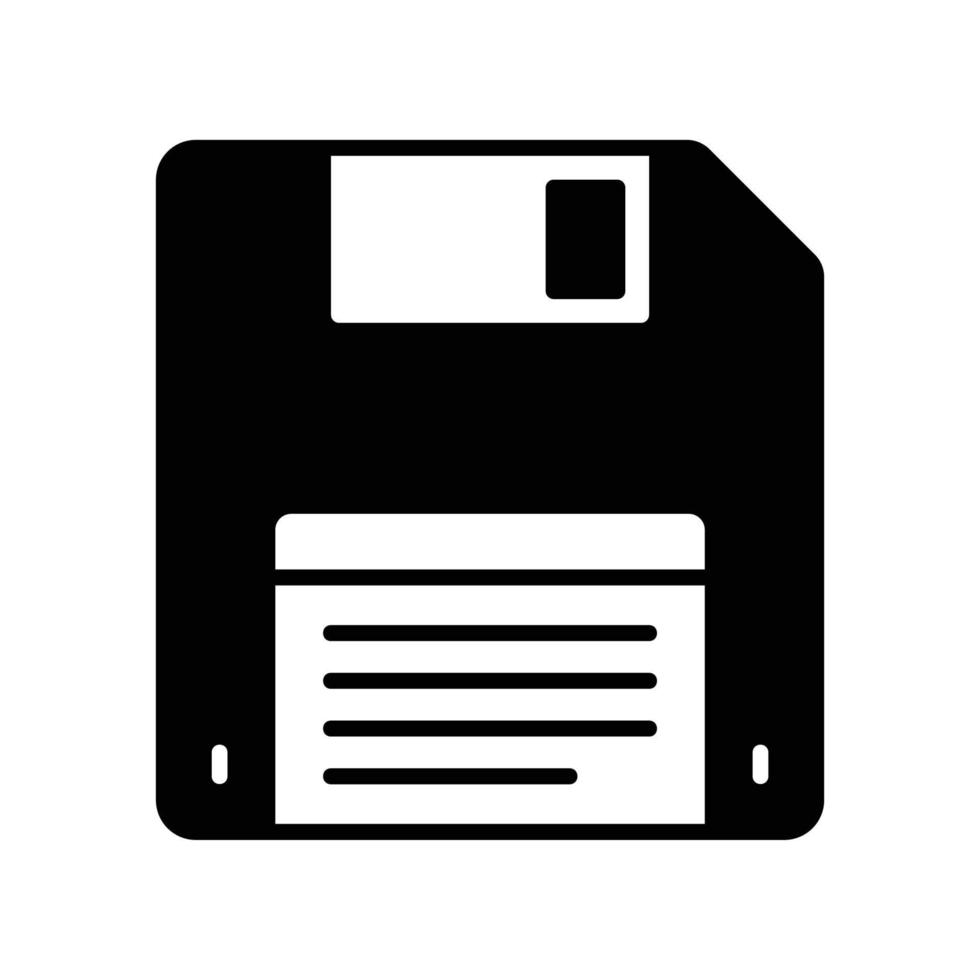 floppy schijf icoon voor opslaan portable gegevens vector