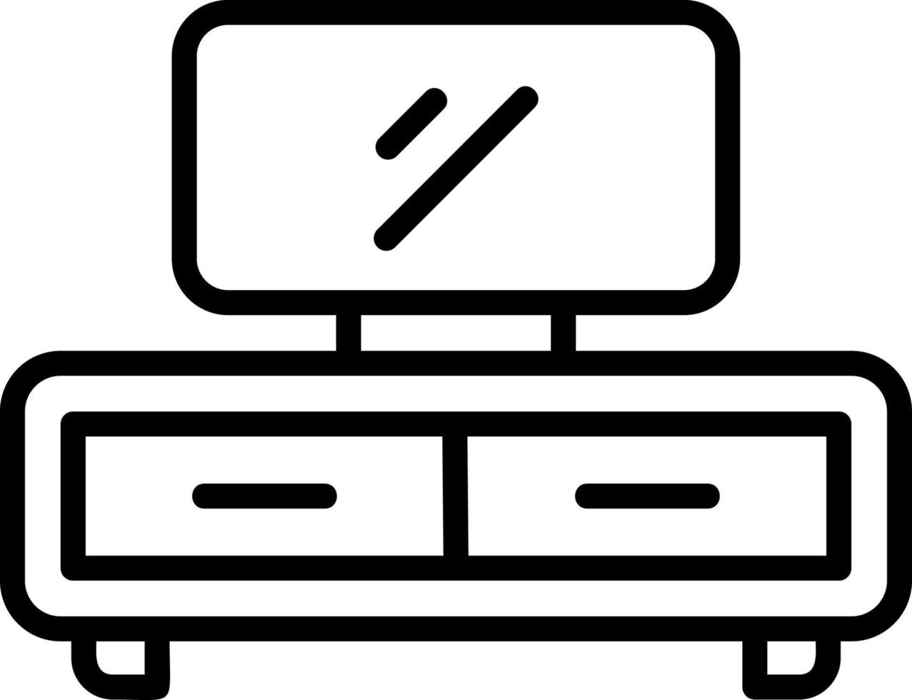 TV tafel vector icoon ontwerp