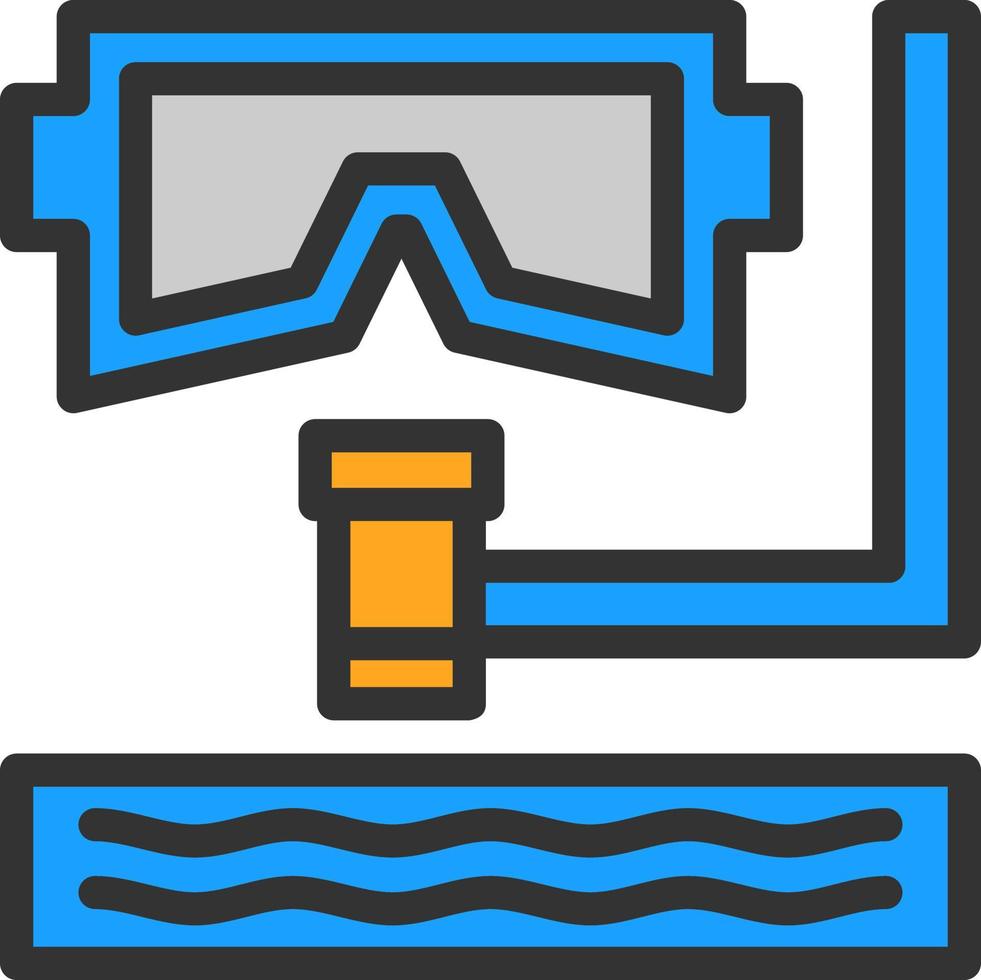 snorkel vector icoon ontwerp