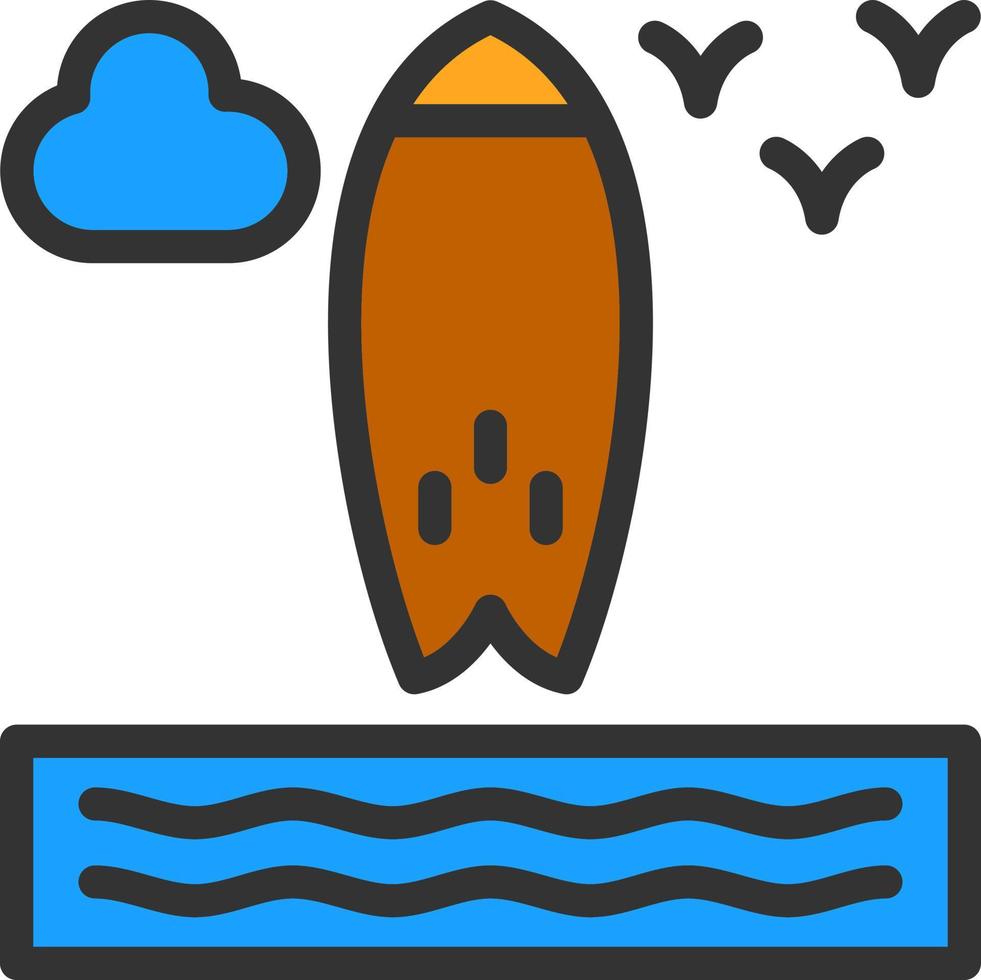 surfboard vector icoon ontwerp