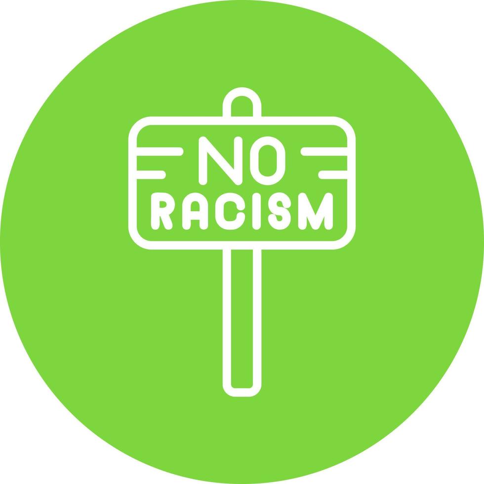 Nee racisme vector icoon ontwerp