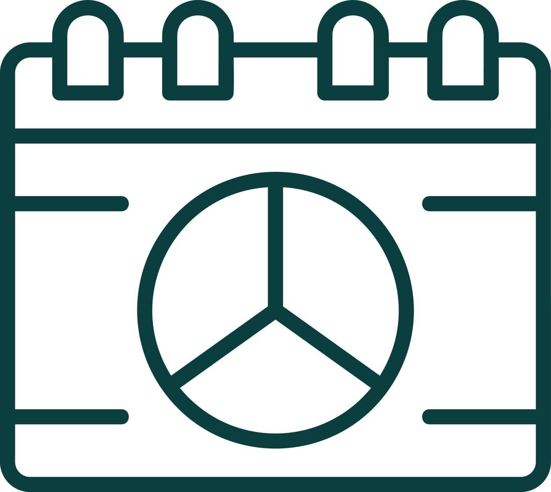 vrede kalender vector icoon ontwerp