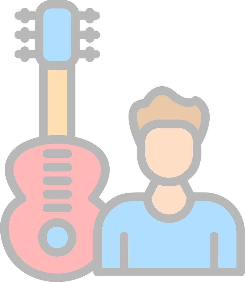 gitarist vector icoon ontwerp