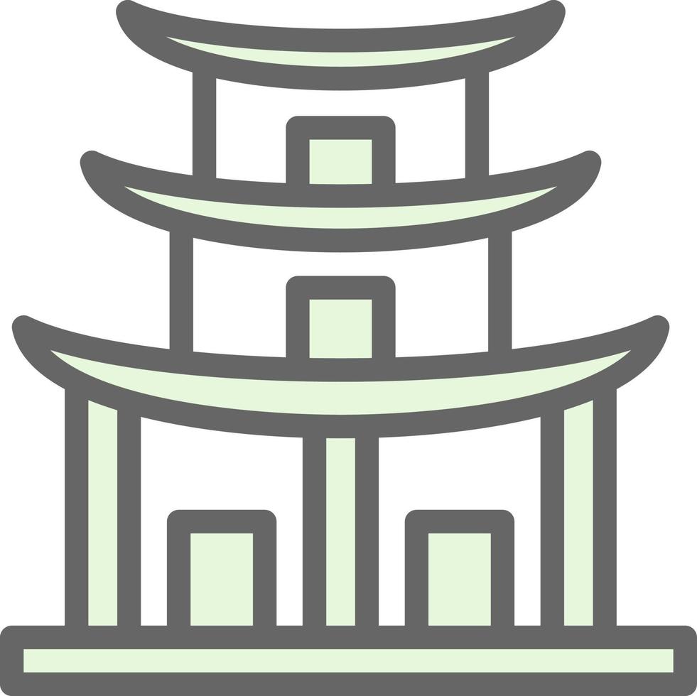 tempel vector icoon ontwerp