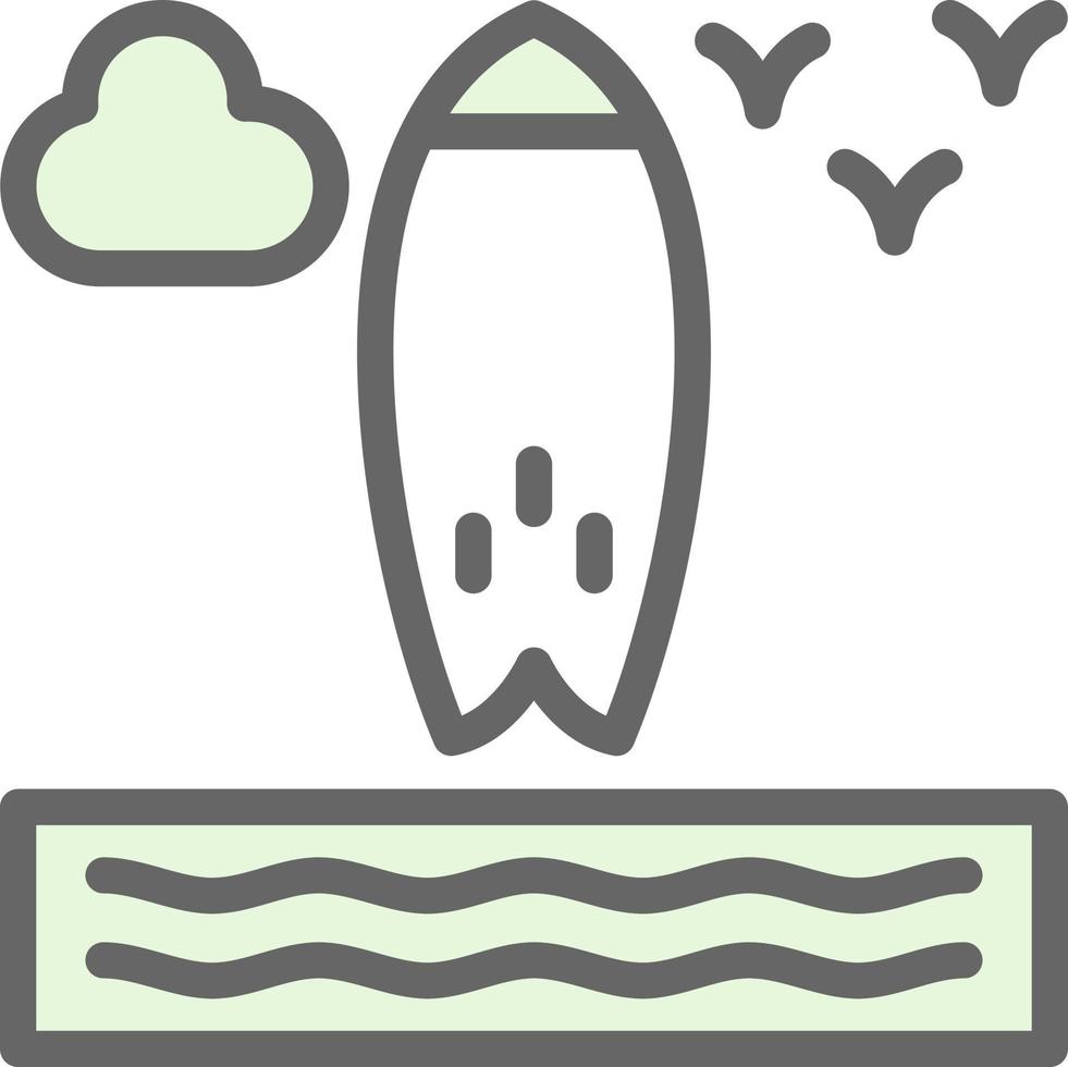 surfboard vector icoon ontwerp