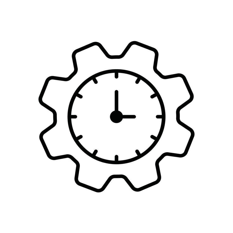 tijd beheer .vector lijn icoon bedrijf groei en investering symbool eps 10 het dossier vector