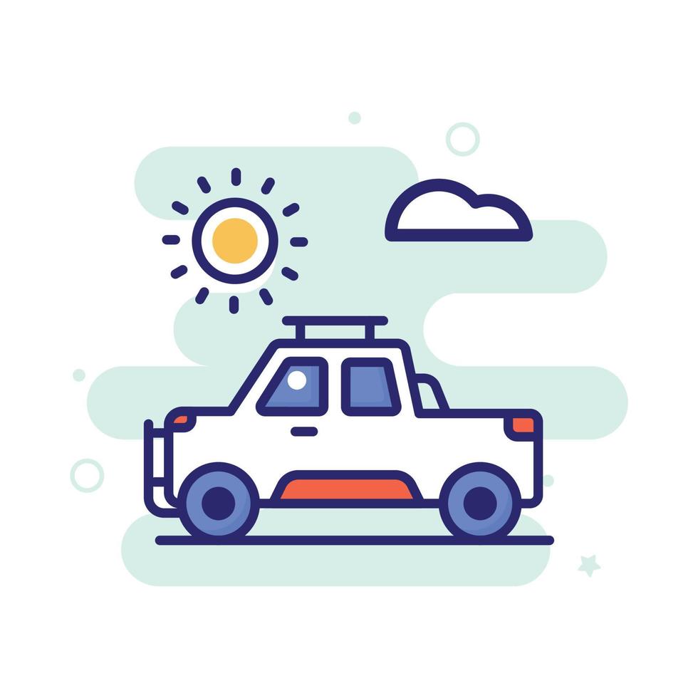 jeep vector gevulde schets icoon met achtergrond stijl illustratie. camping en buitenshuis symbool eps 10 het dossier