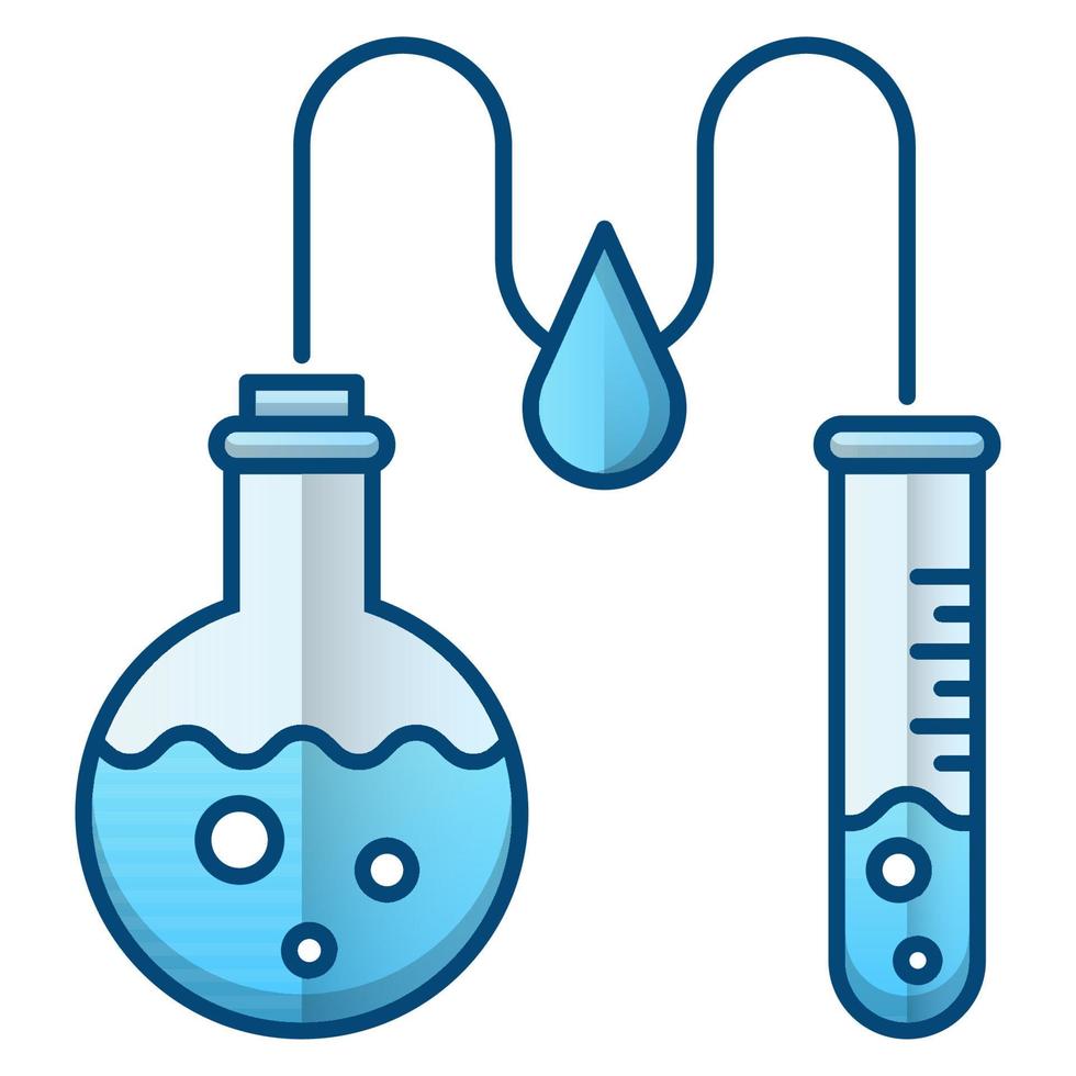 chemisch analyse icoon, geschikt voor een breed reeks van digitaal creatief projecten. gelukkig creëren. vector