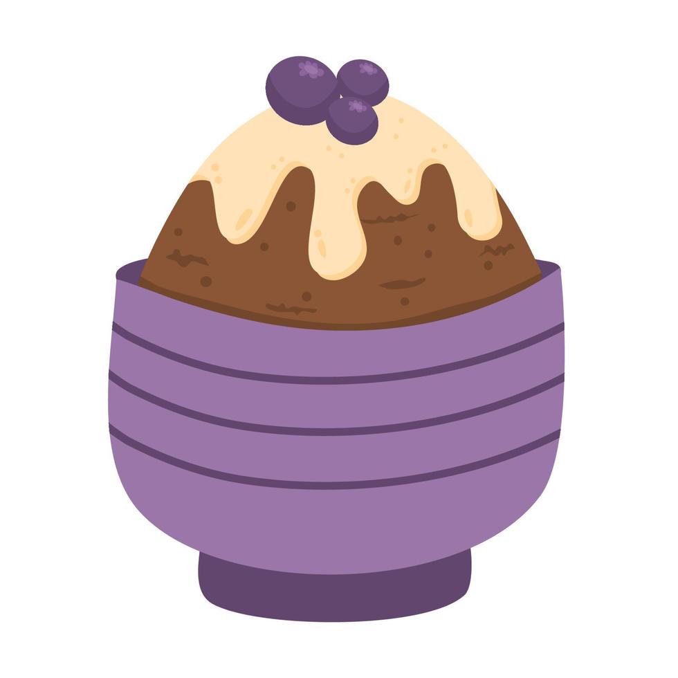 bingsu beroemd Koreaans ijs room vector