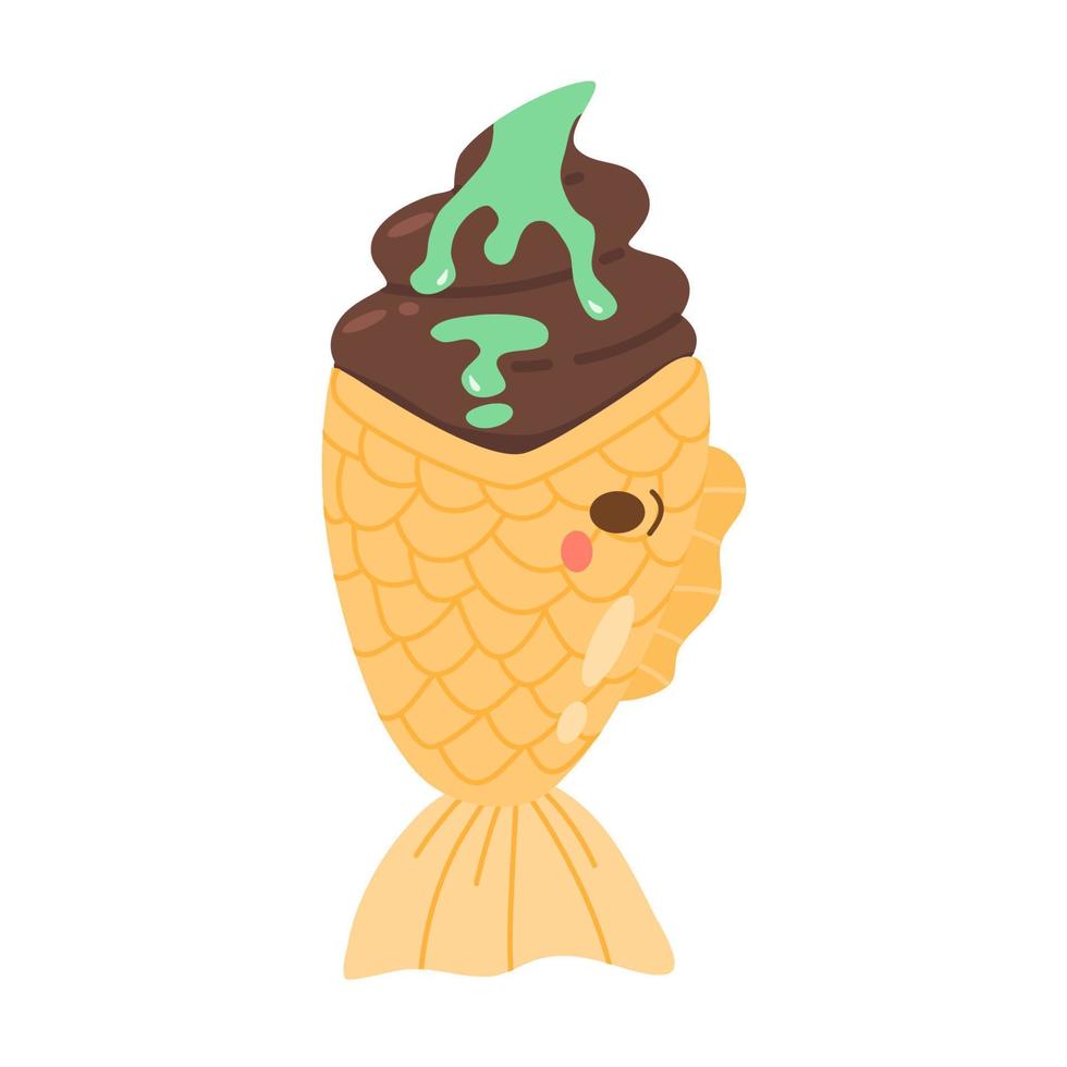 taiyaki Japans toetje vector