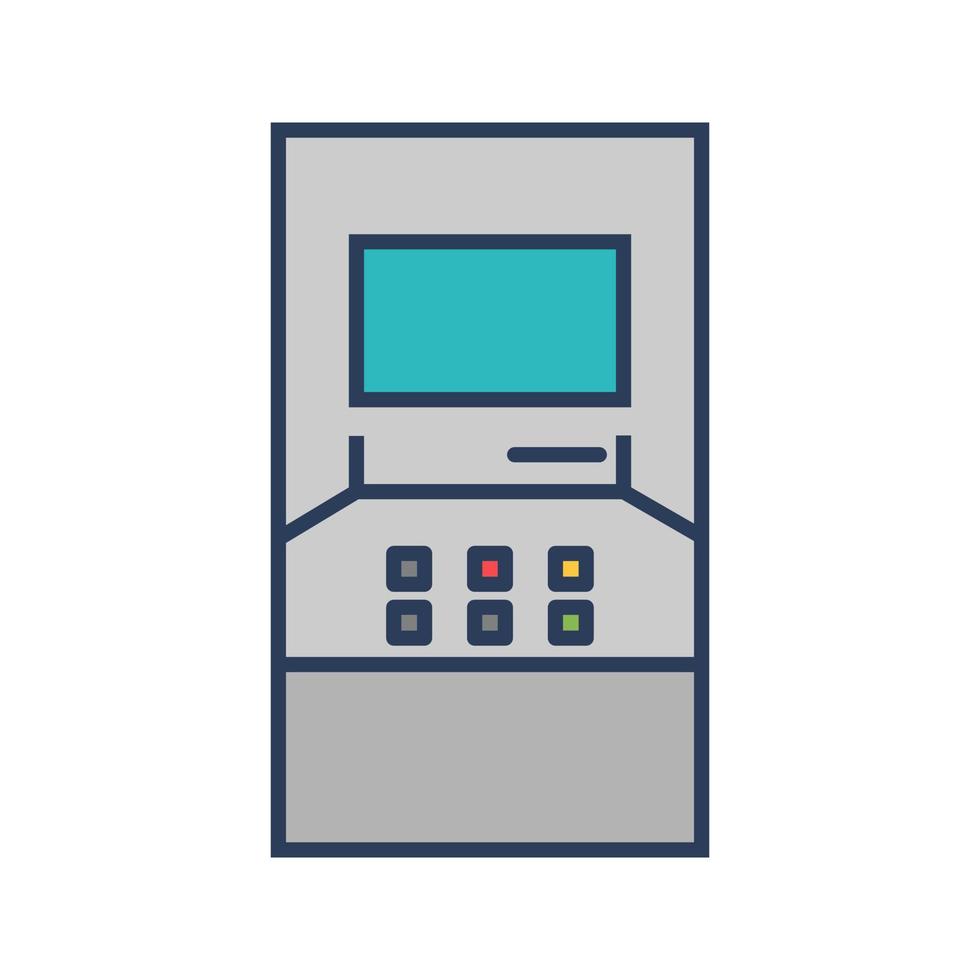 geldautomaat vector pictogram