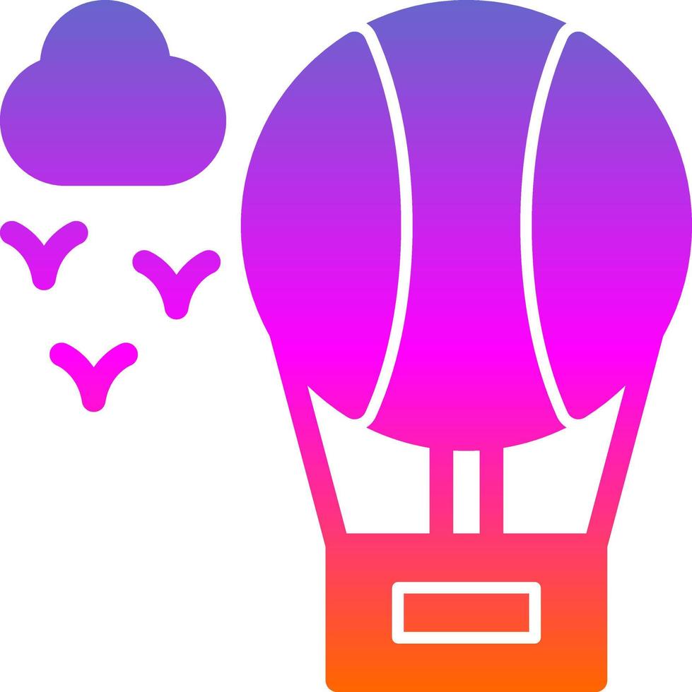 lucht ballon vector icoon ontwerp
