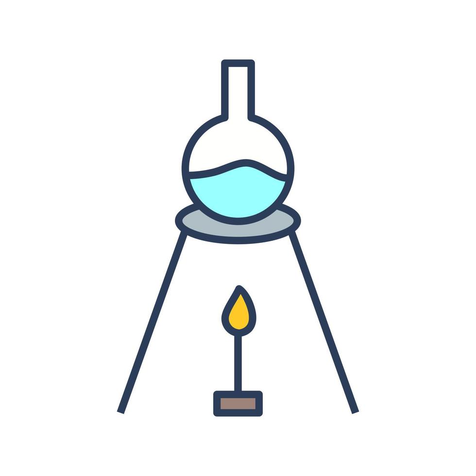 experiment Aan warmte vector icoon