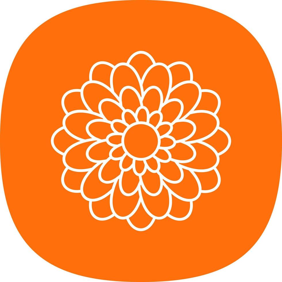 chrysant vector icoon ontwerp