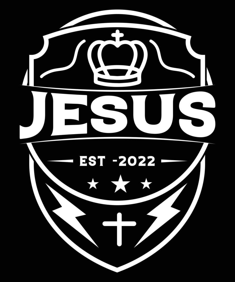 Jezus Est 2022 t-shirt ontwerp.eps vector