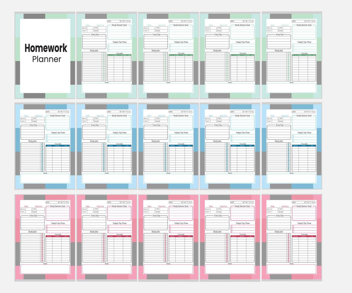 huiswerk ontwerper elke leerling behoeften vector