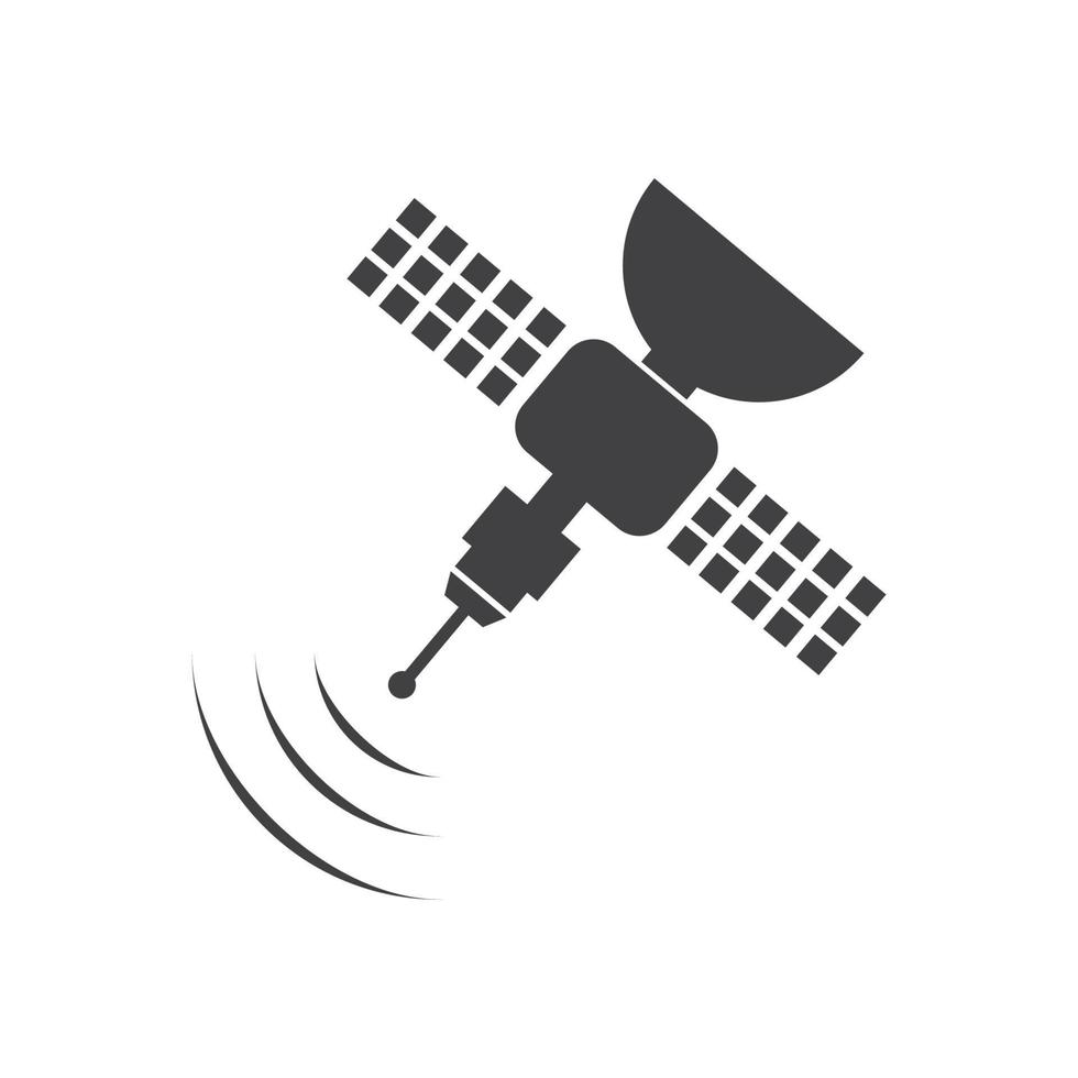 satelliet icoon, transmissie vector illustratie