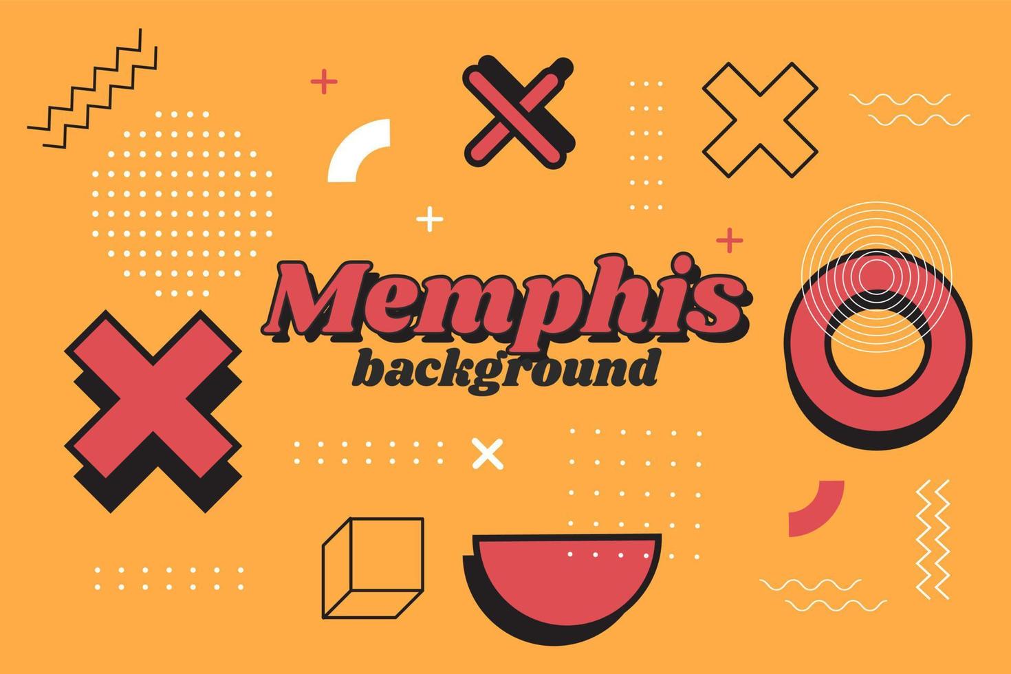 memphis geometrische achtergrond vector