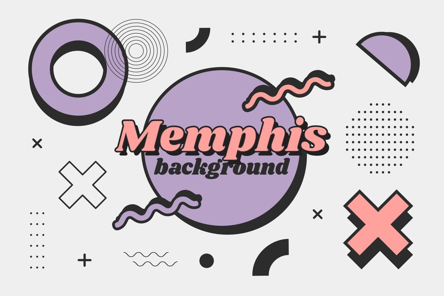 memphis geometrische achtergrond vector