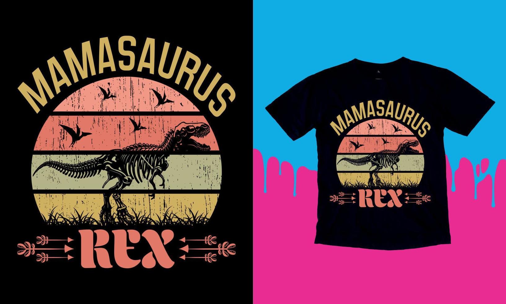 mama saurus rex - dinosaurus vector t-shirt grafisch ontwerp, typografie vectoren illustratie met t-shirt ontwerp, kleding, hand- getrokken