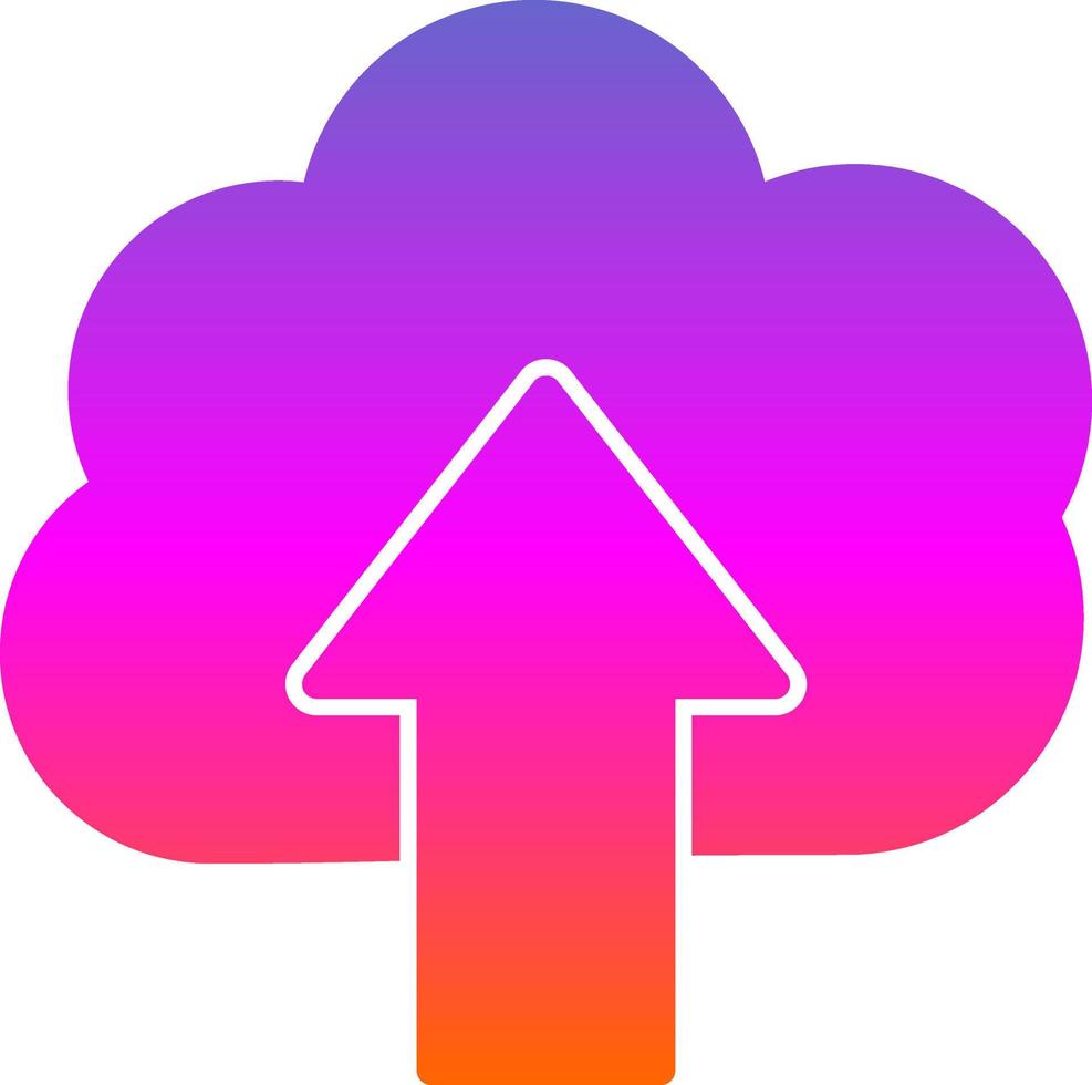 wolk uploaden vector icoon ontwerp