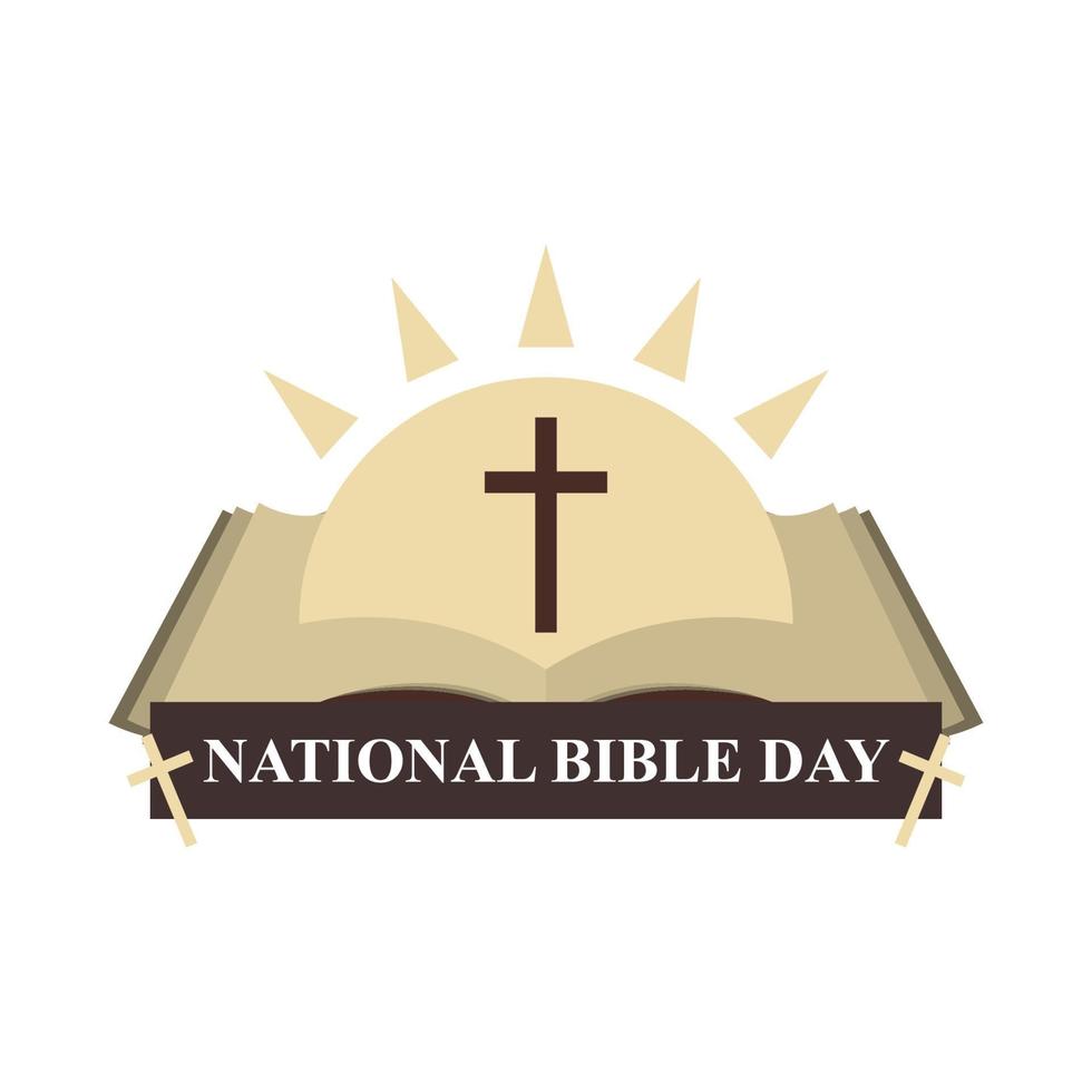 nationaal Bijbel dag achtergrond. vector