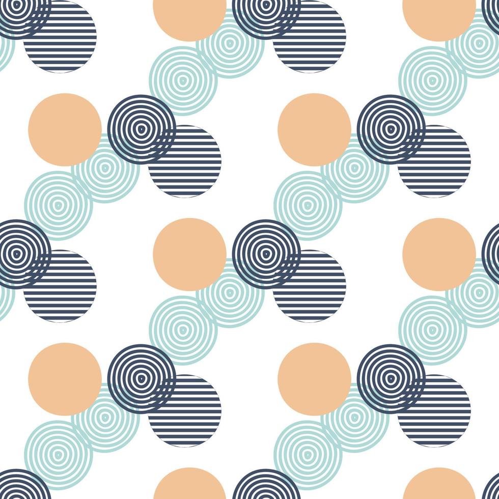 abstract patroon van meetkundig vormen cirkels roze blauw blauw winter kleuren voor decoreren winter verpakking posters vector