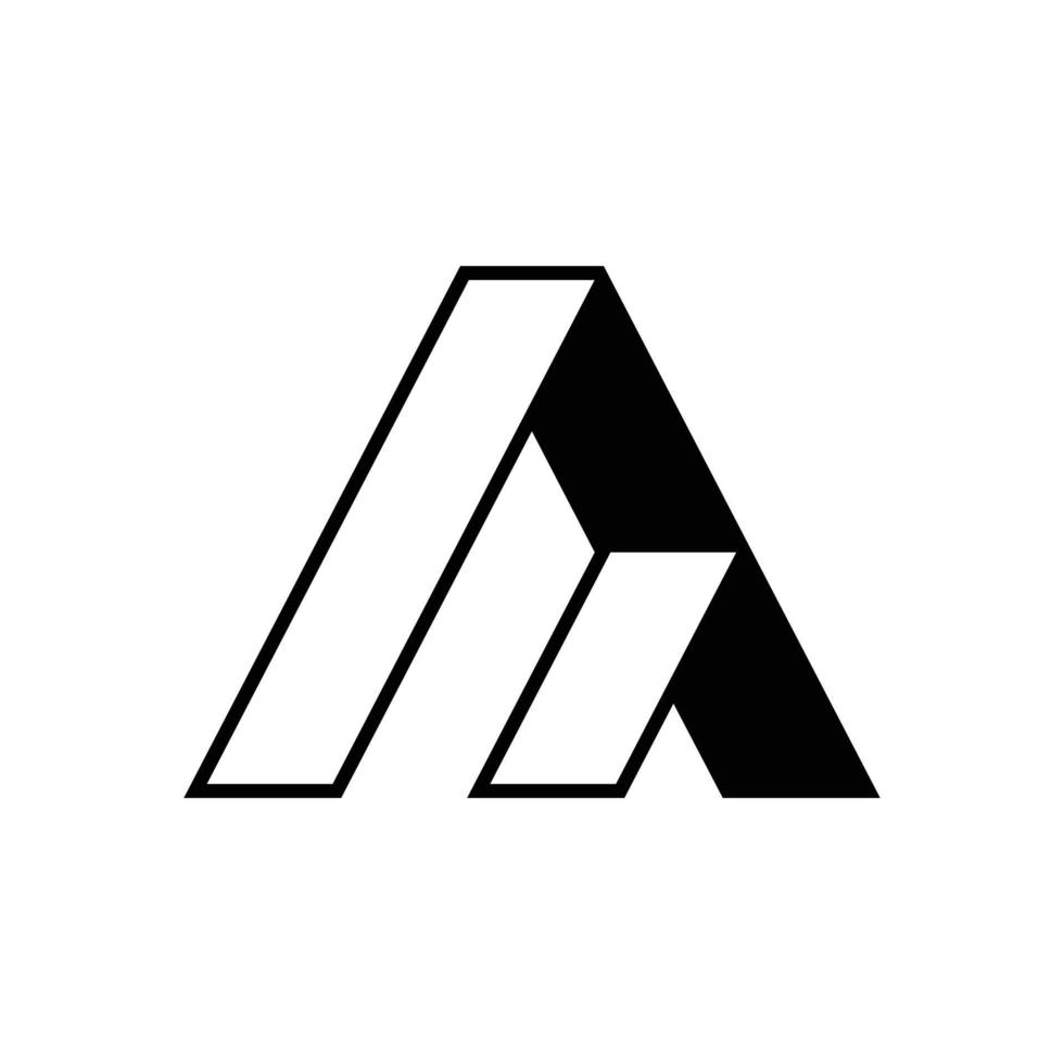 gemakkelijk monogram brief een logo vector