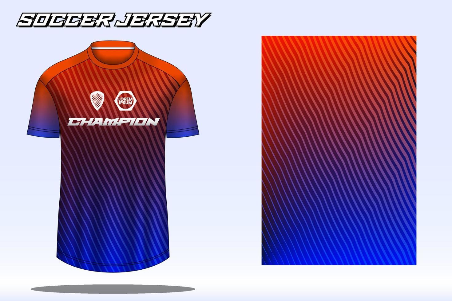 voetbal Jersey sport t-shirt ontwerp mockup voor Amerikaans voetbal club 12 vector