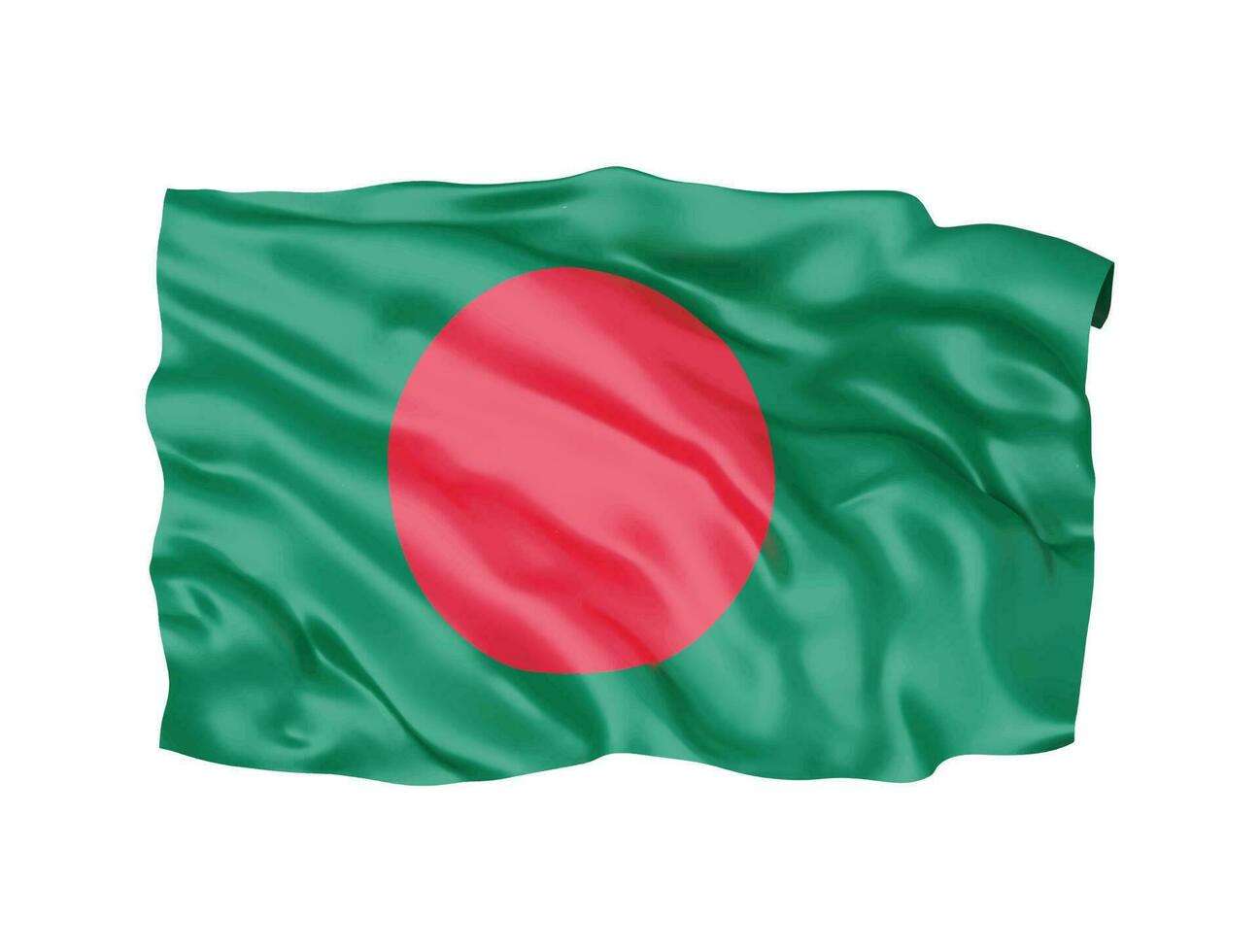 3d Bangladesh vlag nationaal teken symbool vector
