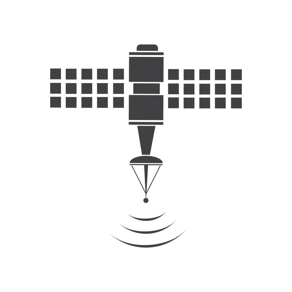 satelliet icoon, transmissie vector illustratie